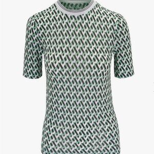 Bogner Green and Black Short Sleeve Top